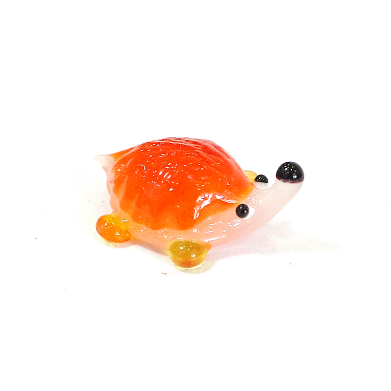 Bonsai Garden In Japan - Handmade Mini Glass Hedgehog Figurine Cute