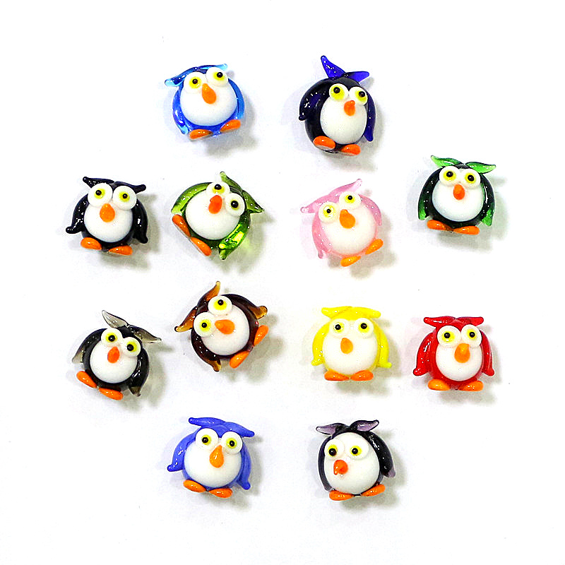 Bonsai Garden In Japan - 2Pcs Kawaii Mini Owl Figurines Glass