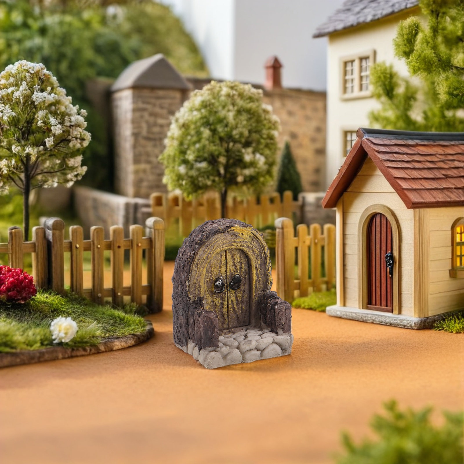 Bonsai Garden House - 2Pcs Micro Landscape Decoration Miniature Wood