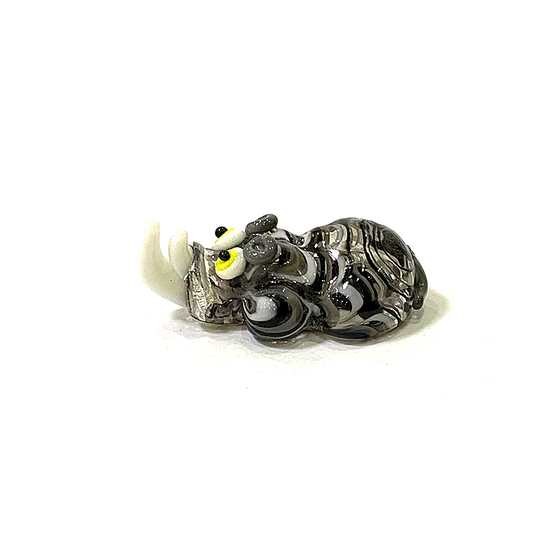 Miniature Glass Rhino Figurine - огляд і ціна Bonsai Garden In Japan