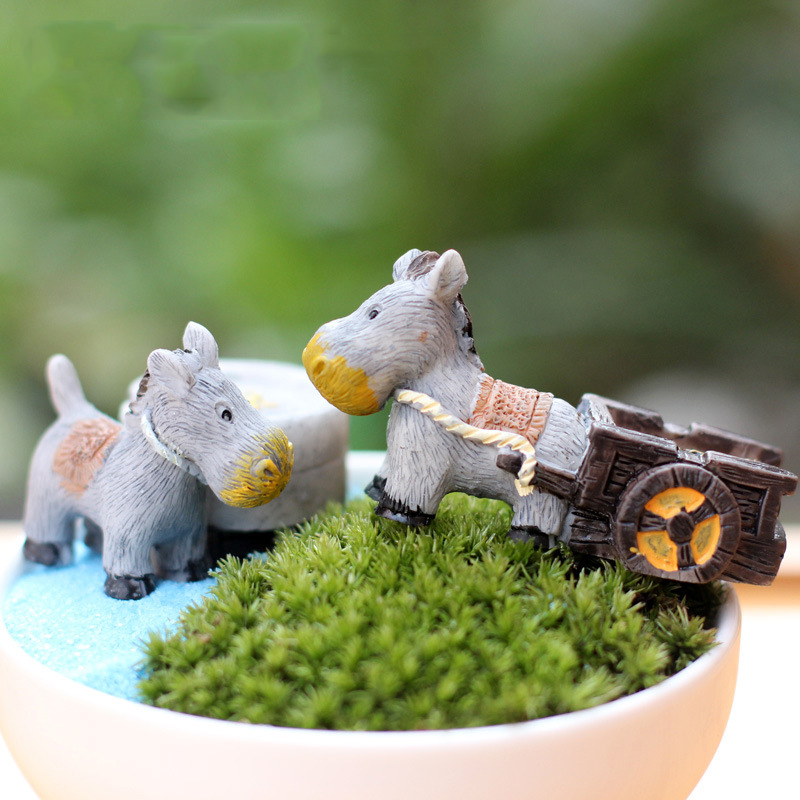 Animal Figurines Mini Donkey P - огляд і ціна Bonsai Garden In Japan