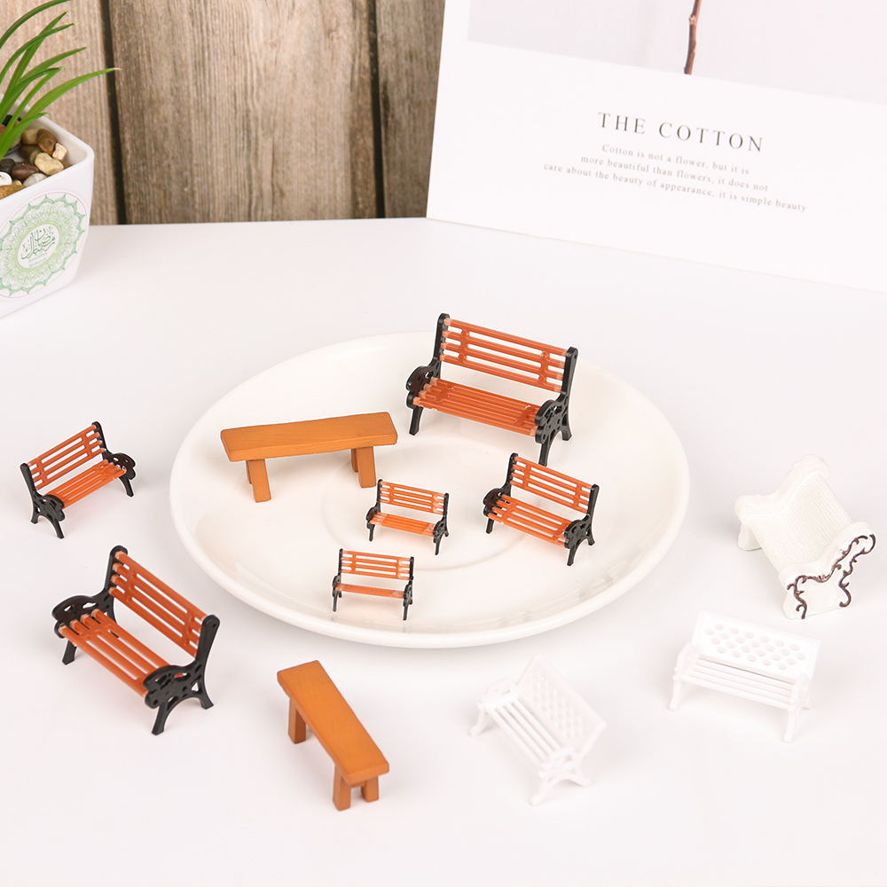 1PC Resin Miniature Bench Stoo - огляд і ціна Bonsai Garden House