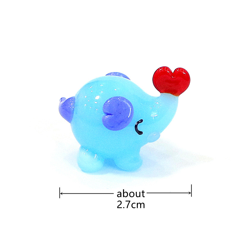 Cute Mini Glass Elephant Figur - огляд і ціна Bonsai Garden In Japan