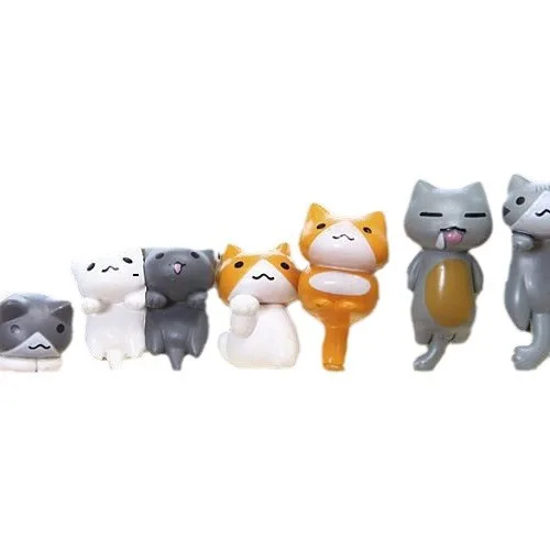 6Pcs/Set Cartoon Lucky pvc Cat - огляд і ціна Bonsai Garden In Japan